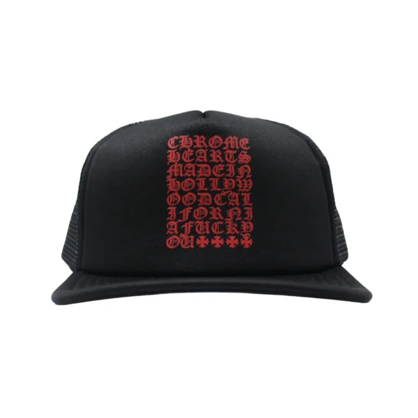 CH Trucker Cap Eye Chart BLK Hat